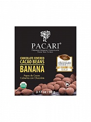 Pacari Какао бобы в органическом шоколаде с бананом 90 гр