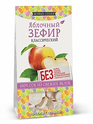 ЖИВЫЕ СНЕКИ Яблочный зефир "Классический", 60г